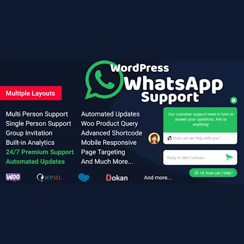 WordPress WhatsApp Support Plugin