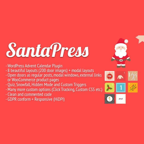 SantaPress – WordPress Advent Calendar Plugin & Quiz