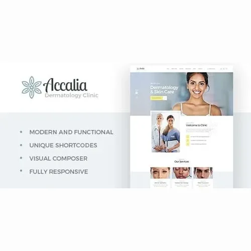 Accalia – Dermatology Clinic & Cosmetology WordPress Theme