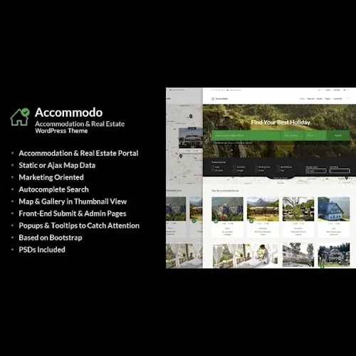 Accommodo - Accommodation Travel WordPress Theme