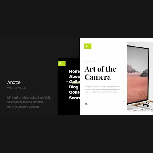Anotte - Horizontal Photography WordPress Theme