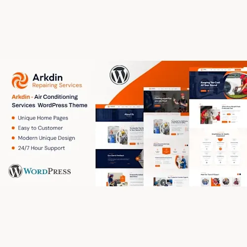 Arkdin - Air Conditioning Services WordPress Theme