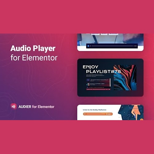 Audier Audio Player with Controls Builder for Elementor
