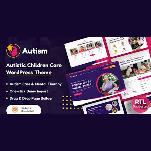 Autism - Autistic Children Care WordPress Theme