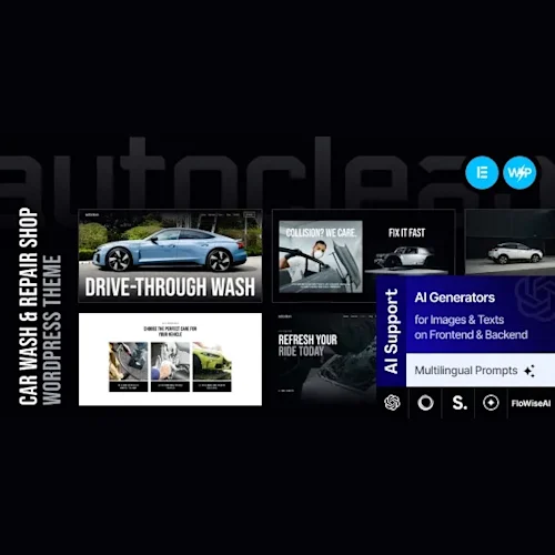Auto Clean – Car Wash & Repair Shop WordPress Theme