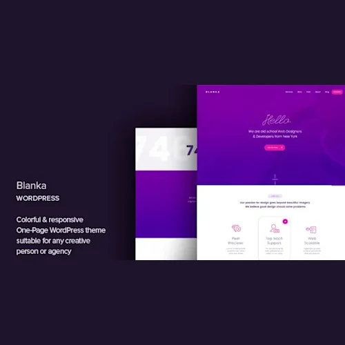 Blanka - One Page WordPress Theme
