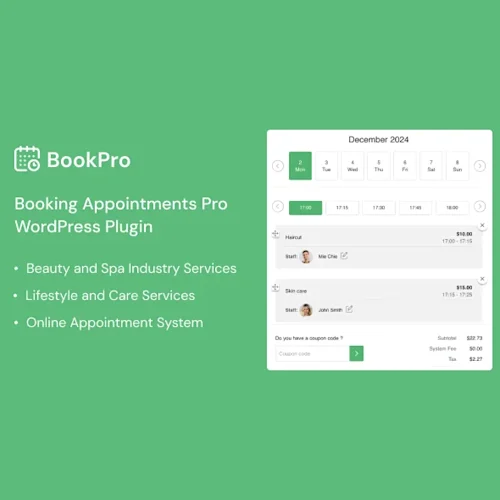 BookPro – Appointment Booking WordPress Plugin