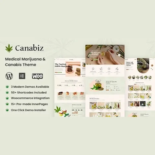 Canabiz - Weed Medical Marijuana & Cannabis Shop Theme