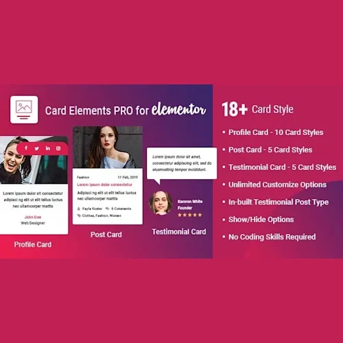 Card Elements Pro for Elementor