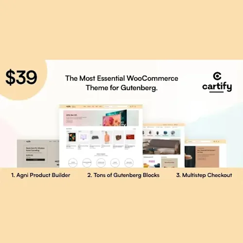 Cartify WooCommerce Gutenberg WordPress Theme