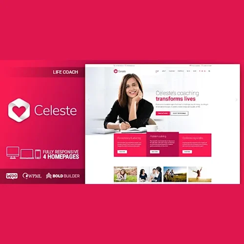 Celeste – Life Coach & Therapist WordPress Theme