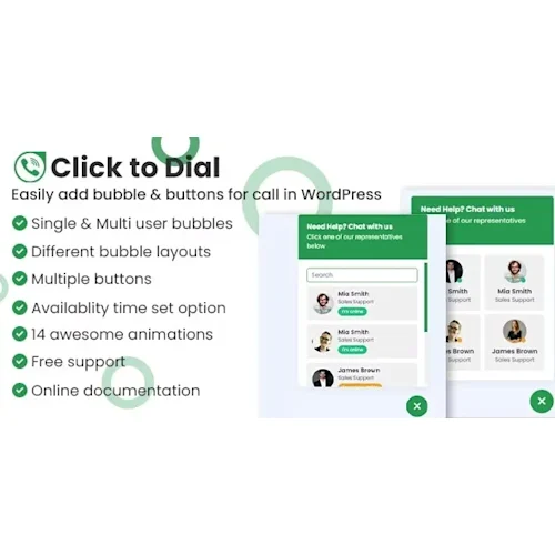 Click to Dial – Direct Call from Website WordPress Plugin