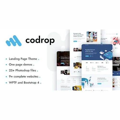 Codrop – App Landing Page Theme