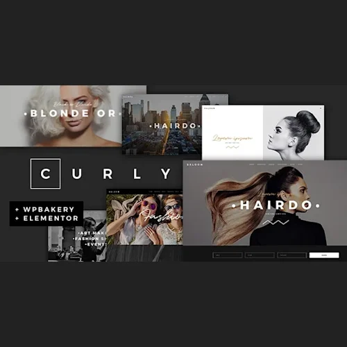 Curly - A Stylish Theme for Hairdressers and Hair Salons