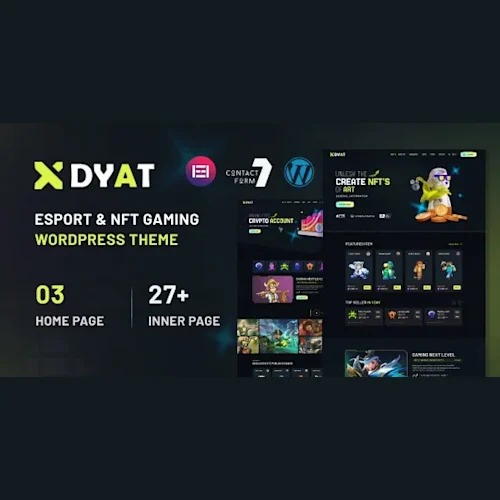 DYAT - eSports and Gaming NFT WordPress Theme
