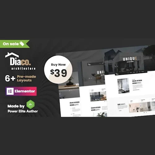 Diaco - Architecture & Interior Design Elementor WordPress Theme
