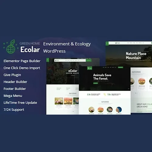 Ecolar - Environment & Ecology WordPress Theme