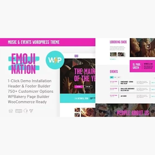 EmojiNation - Night Club & Concert Event WordPress Theme