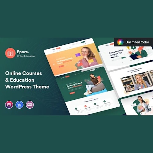 Epora – Online Courses & Education WordPress Theme