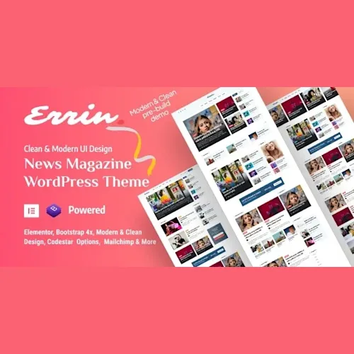 Errin - Personal Blog WordPress Theme