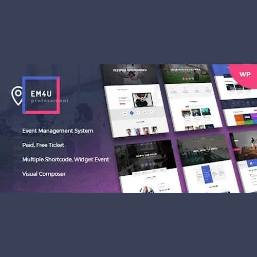 Event EM4U - Multiple Event Booking Conference Ticket WordPress Theme