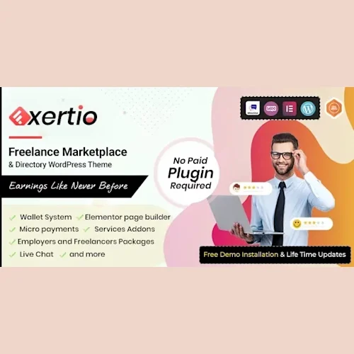 Exertio – Freelance Marketplace WordPress Theme