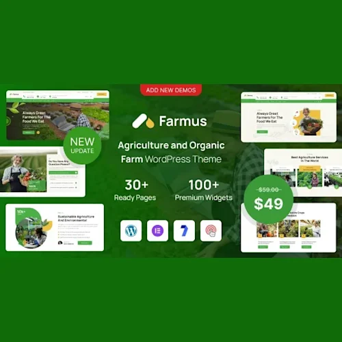 Farmus – Agriculture and Organic Farm WordPress Theme