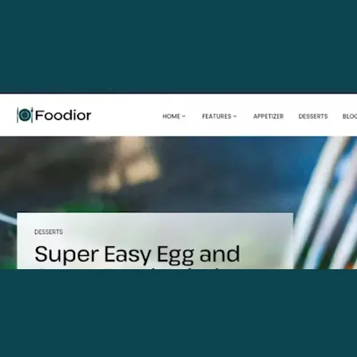 Foodior – Personal Food Blog WordPress Theme
