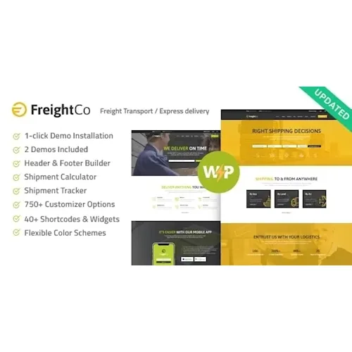 FreightCo - Transportation & Warehousing Theme