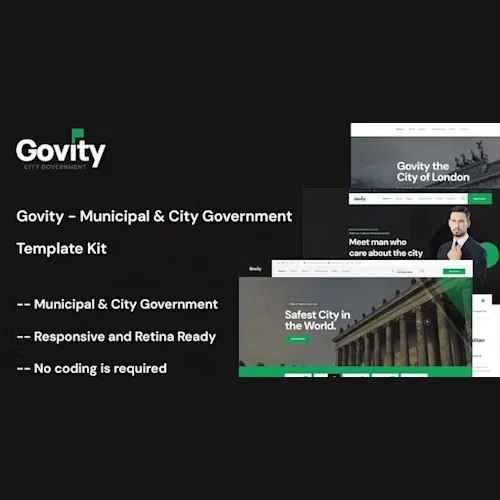 Govity – Municipal & Government Elementor Template Kit