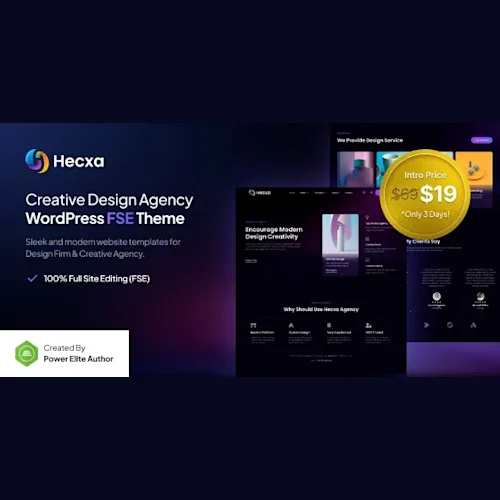 Hecxa - Creative Design Agency FSE WordPress Theme
