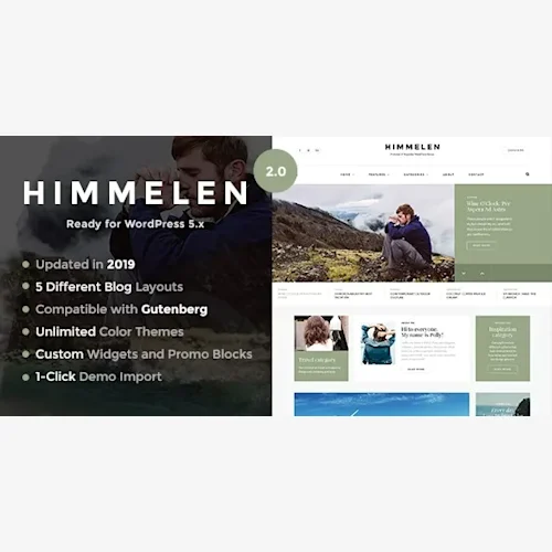 Himmelen - Personal Minimal WordPress Blog Theme