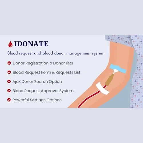IDonatePro - Blood Donation, Request and Donor Management Plugin
