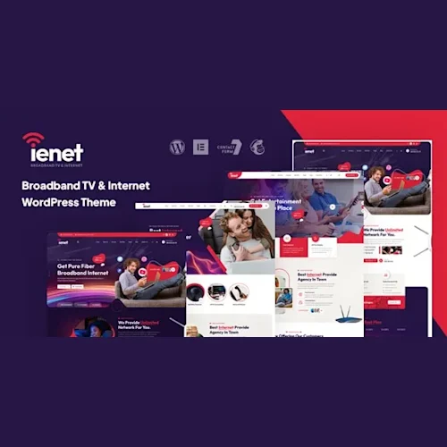 Ienet – Broadband TV & Internet WordPress Theme