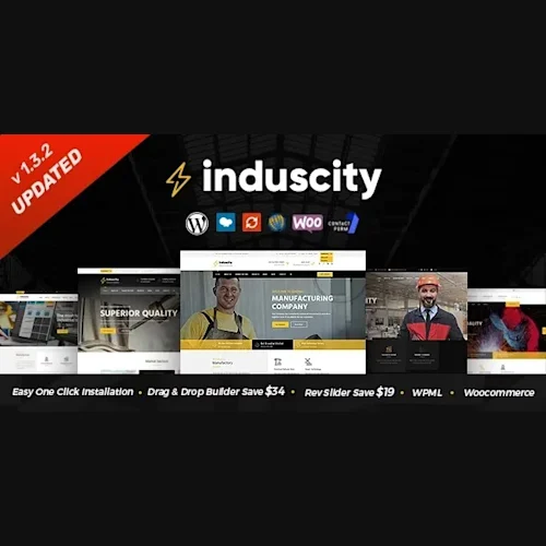 Induscity Factory and Manufacturing WordPress Theme