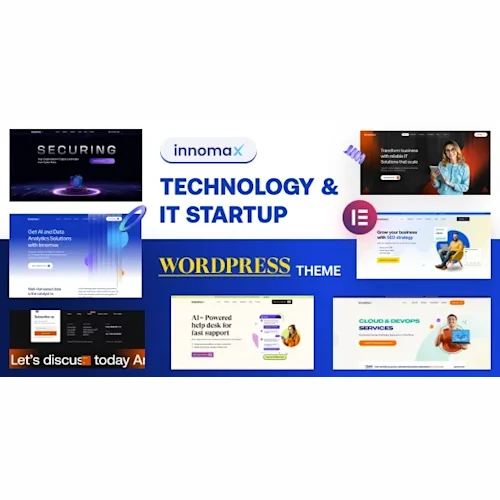 Innomax – Technology & IT Startup WordPress Theme