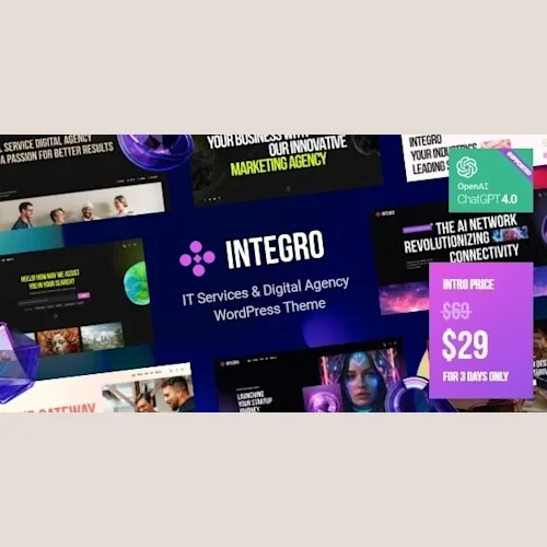 Integro - IT Services & Digital Agency WordPress Theme