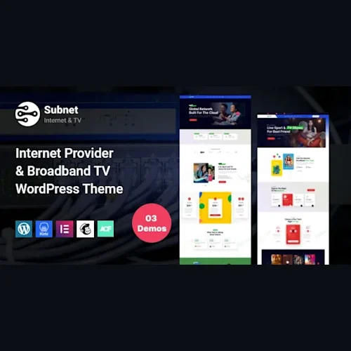 Internet Provider Broadband TV WordPress Theme | Internet Service - Subnet