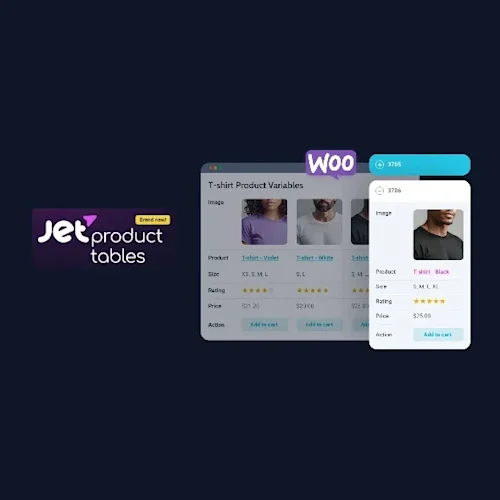 Jet Product Tables WordPress Plugin