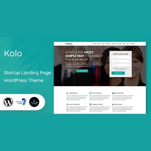 Kolo Startup Landing Page WordPress Theme
