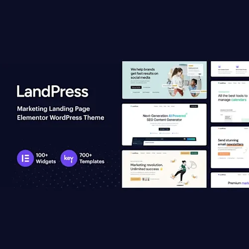 LandPress - Marketing Landing Page Elementor WordPress Theme