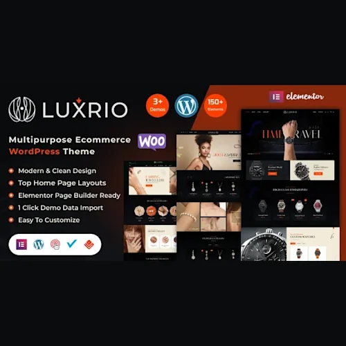 Luxrio – eCommerce Jewellery WordPress Theme