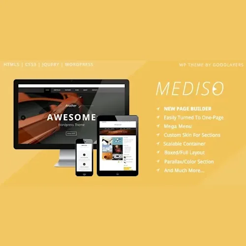 Mediso – Corporate, One-Page & Blogging WordPress Theme