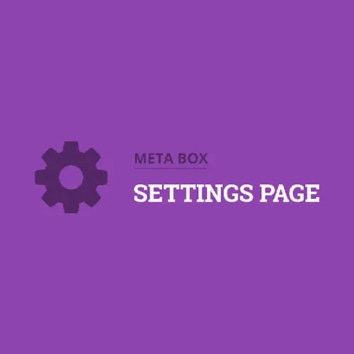 Meta Box Settings Page