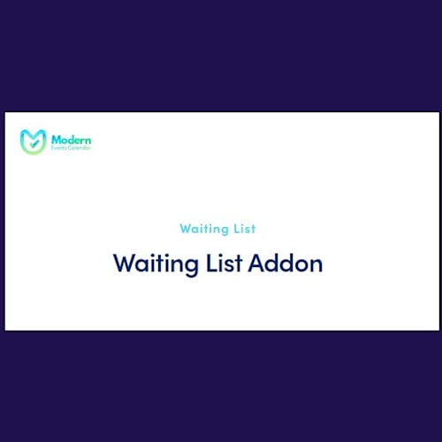 Modern Events Calendar Waiting List