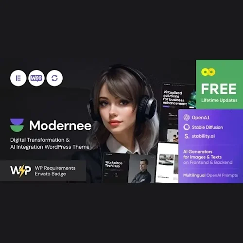 Modernee - AI Integration & Digital Transformation WordPress Theme