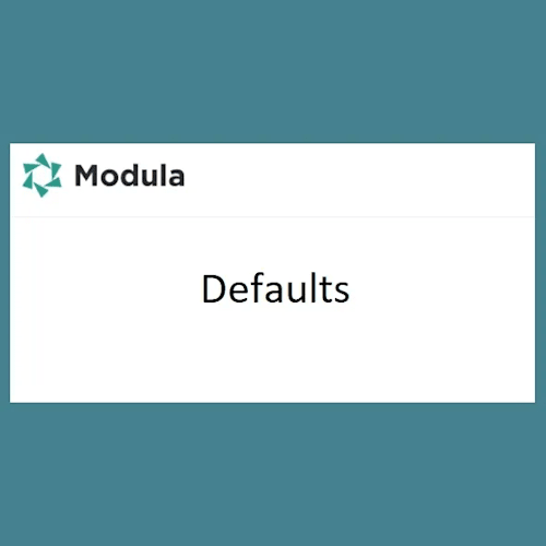 Modula Defaults WordPress Plugin