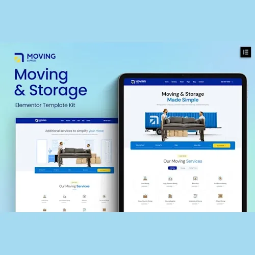 MovingExpress - Moving & Storage Elementor Template Kit