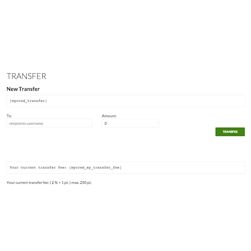Mycred Transfer Plus