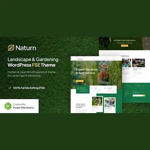 Naturn - Landscape & Gardening FSE WordPress Theme